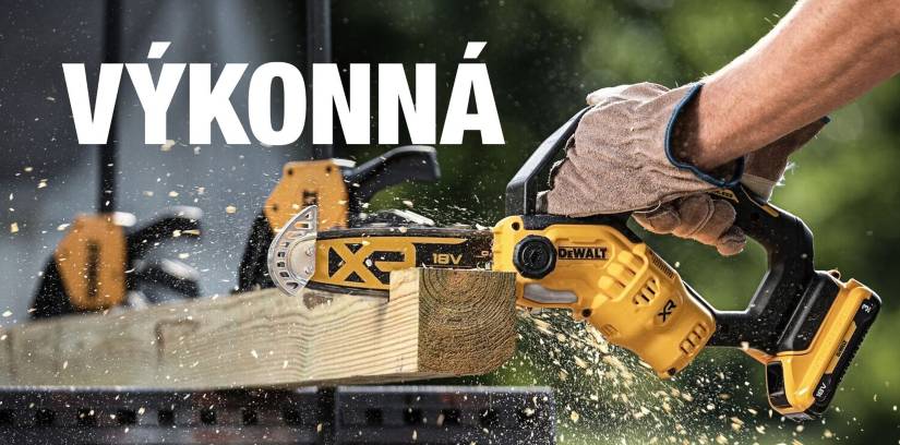 Detail aku jednoruční pily DeWALT DCMPS520